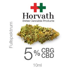 5% CBG + 5% CBD-Öl Vollspektrum